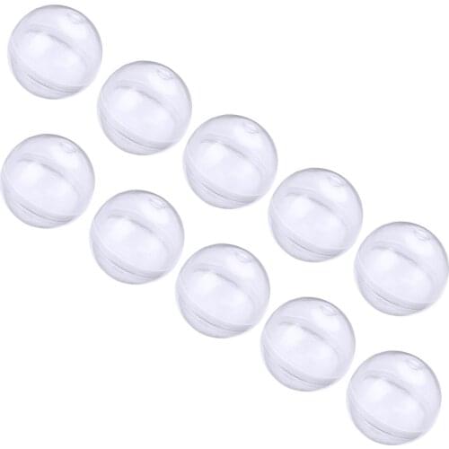 10pcs/set 32mm Diameter Clear Plastic Plastic Empty Ball Capsules Toy for Vending Machine Childrens Toys