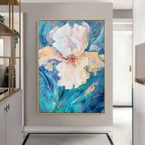 100% Hand Painted Painting Best Flower Oil Painting On Canvas Art Wall Painting For Living Room wall pictures Home Decoration