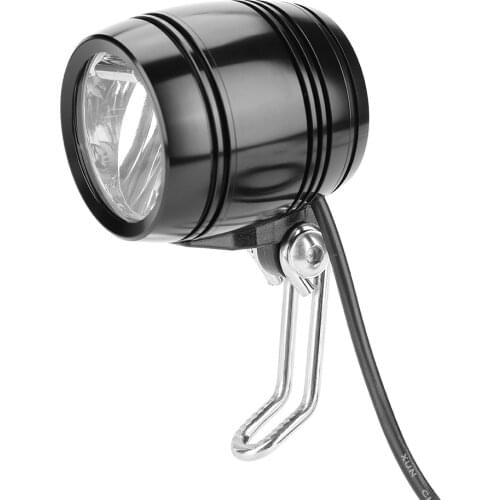 2 In 1 LED Aluminum E-Bike Headlight Horn Front Light Headlamp Light Ebike Built-In Speaker Electric Scooter Front Light