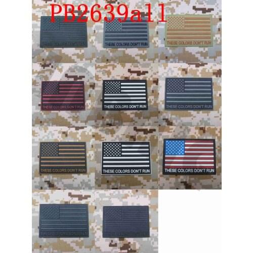 3D PVC patch USA America flag These Colors Don't Run Morale tactics
