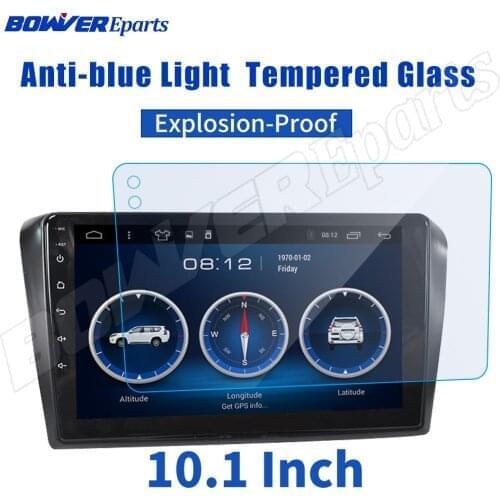 Anti-Blue Tempered Glass Protective Film car Sticker for 9 10.1 inch Radio stereo DVD GPS Touch Full LCD Screen Car Accessories