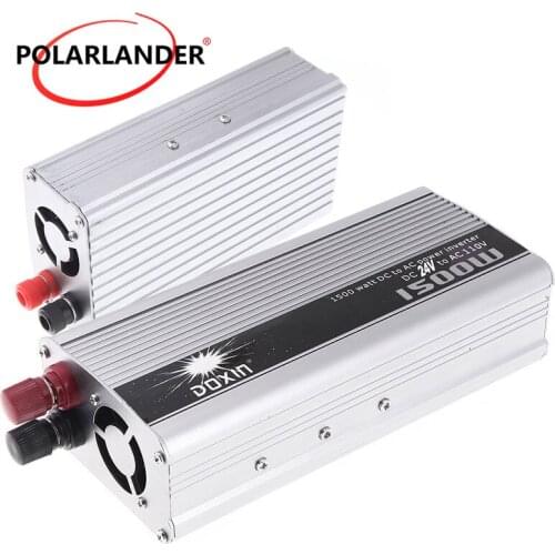 Vehicle 1500W Inverter Car Power voltage converter DC 24V to AC 110V USB Adapter Portable Voltage Transformer Charger