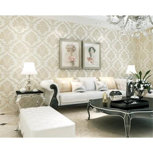 Beibehang papier peint Luxury European three-dimensional pressure nonwoven wallpaper Living room bedroom dining room background