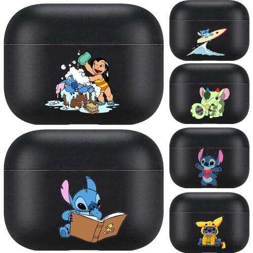 Stitch nice For Airpods pro 3 case Protective Bluetooth Wireless Earphone Cover for Air Pods airpod case air pod Cases black