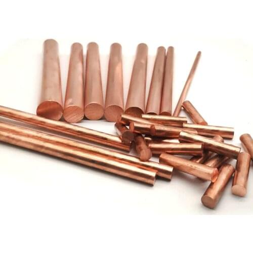 Dia.20mm T2 Copper Round Bar Copper Rod Milling / Welding / Metalworking 200mm