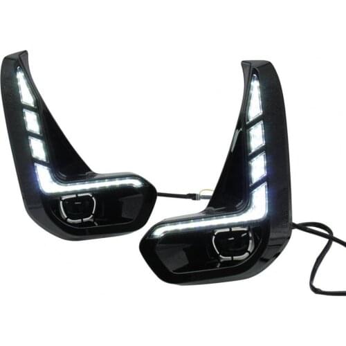 2Pcs Daytime Running Lamp Professional IP67 6000-6700K Waterproof LED DRL Turn Light for Toyota Hilux 2020 для автомобиля