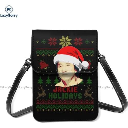 Jackie Chan Shoulder Bag Travel Leather Mobile Phone Bag Female Bulk Funny Bags