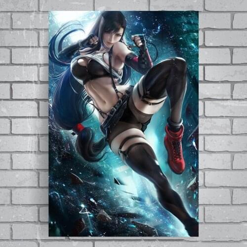Final fantasy Game Anime printing Poster Canvas Oil Painting Live Room Wall Scroll Canvas Wall Stickers Home Decoration Painting
