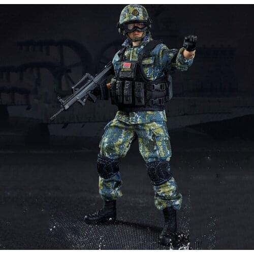 FLAGSET FS-73035 1/12 PLA Navy Marine Corps Soldier Model 6 inch Male Action Figure Doll In Stock