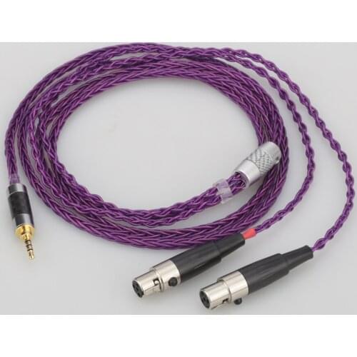 HIFI 2.5/3.5/4.4mm/XLR Balanced Earphone Headphone Upgrade Cable Silver Plated for Audeze LCD-3 LCD3 LCD-2 LCD2 LCD-4