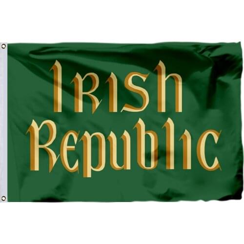 Ireland Republic 1918 Flag 150X90cm (3x5FT) 120g 100D Polyester Double Stitched High Quality Banner Free Shipping