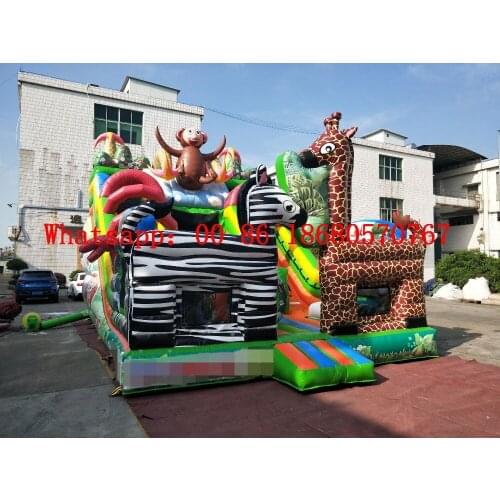 China Guangzhou) Factory direct inflatable slide / castle / trampoline / pool slide / Giraffe slide YLY-038