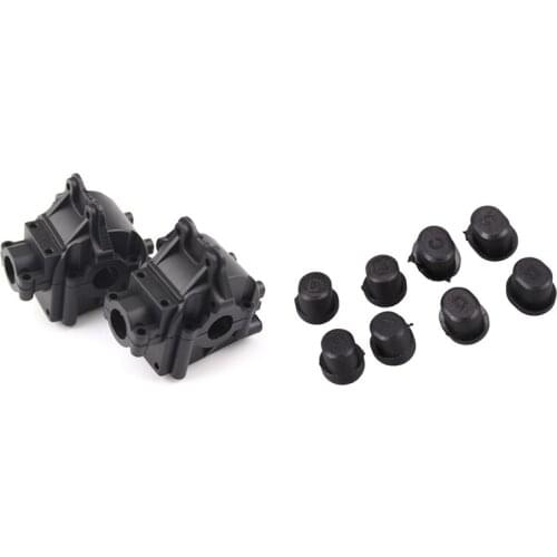 2 Pcs Wave Box Gearbox & 1 Set RC Car 4WD Metal Chassis Front and Rear Swing Arm Shaft Kit