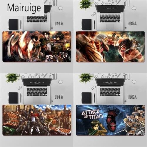 Japanese anime Levi Eren attacking giant DIY design pattern game mousepad large mouse pad keyboard mat