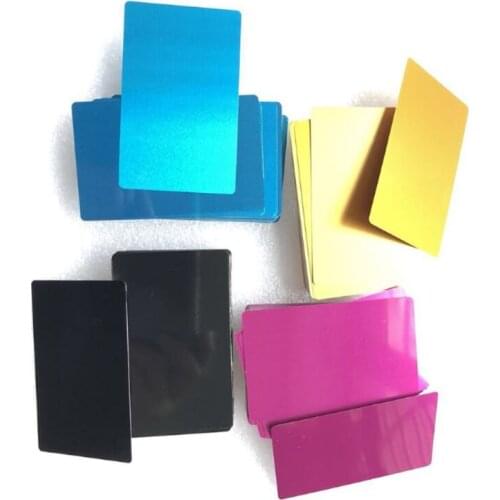 50Pcs Blank Sublimation Metal Name Card Custom Blank Printing Business Cards Kit