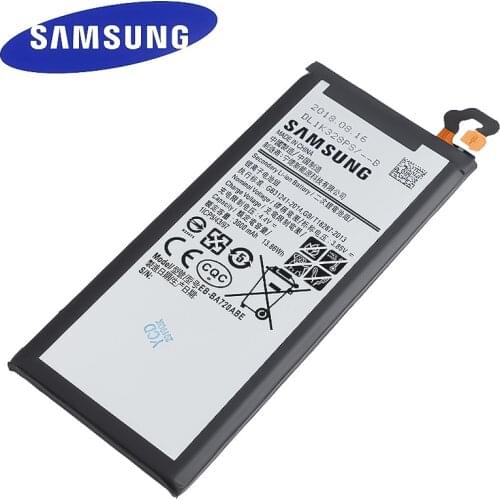 Original Replacement Samsung Battery For Galaxy A7 2017 Version SM-A720 A720 Genuine Phone Battery EB-BA720ABE 3600mAh