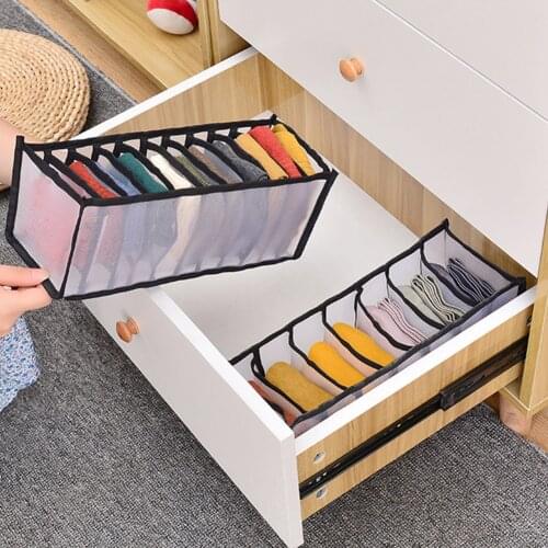 Underwear Storage Box Underpants Organizer Divider Lightweight with Compartments Socks Bra Portable Box Outdoor Part