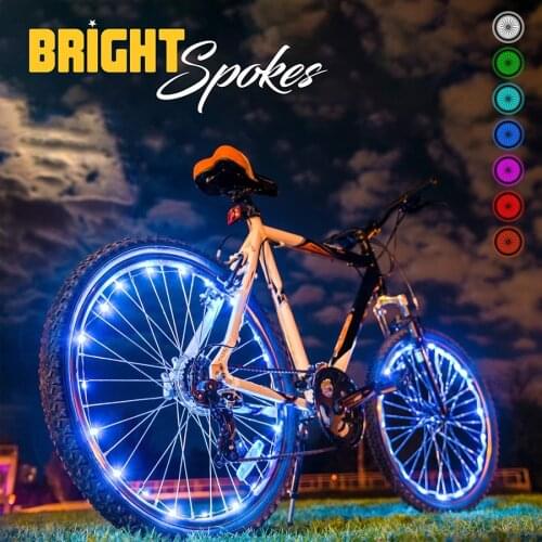 Waterproof Bike light usb rechargeable Night riding lights bike accessories 20LEDs Red Pink RGB led bike light bike wheel light