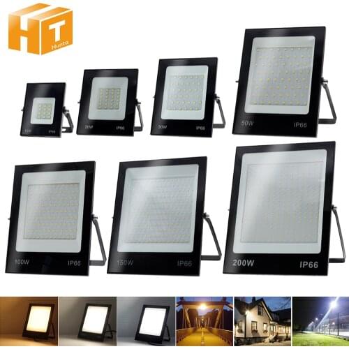LED Flood Light 220V 50W 100W 150W High Brightness IP66 Waterproof Outdoor Lighting LED Spotlight Wall Floodlights