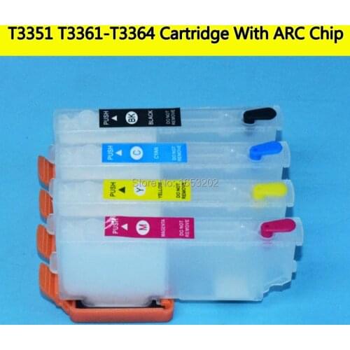 XP-530 XP530 XP-630 XP-830 T33XL Auto Reset Refill Ink Cartridge T3351 T3361 - T3364 For Epson XP900 XP645 XP635 XP540 XP7100