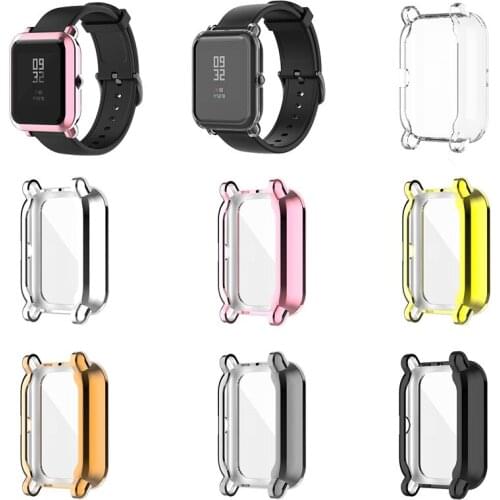 Protective Case For Amazfit BIP S Protector Watch Cover For Xiaomi Huami Amazfit POP/BIP Lite Soft TPU Watch Screen Case Shell
