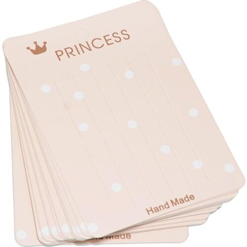 40pcs Hair Clip Pin Band Package Cards Jewelry Display Cards Paper Cardboard