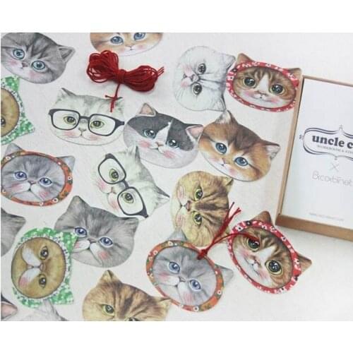 10set/lot Creative Cute Cat Bookmark Set / 20pcs Bookmark + 70pcs Sticker + 10pcs Card Fashion Gift Students Free Shipping