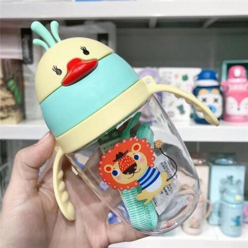 199 Free Shipping Infant New Cartoon Bird Cups May Be Back Rope Handle Infant Sippy Cup Kettle
