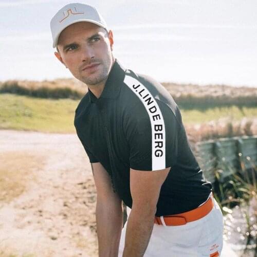 2021 JL Golf Apparel Mens Short-Sleeved Summer New Breathable Quick-Drying T-Shirt Polo Shirt Sports Outdoor Top High Quality