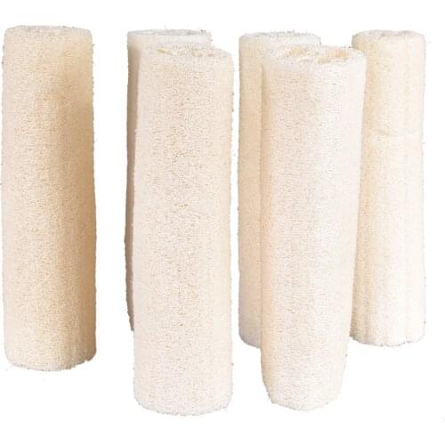3pcs Natural Loofah Dish Scouring Pad Compostable Bath Sponge Body Exfoliating Scrubber