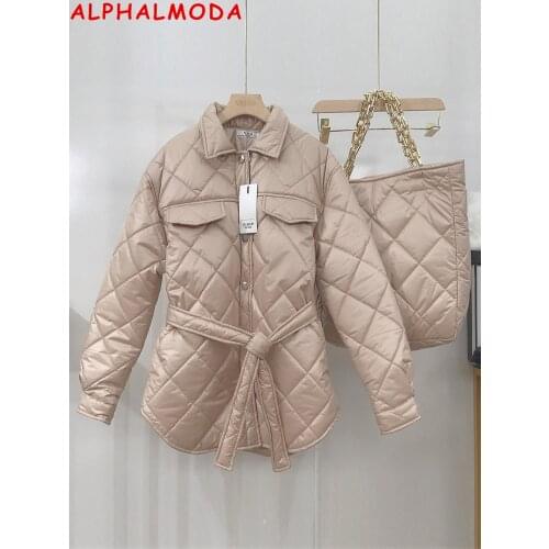 Женские стеганые куртки ALPHALMODA China At AliExpress
