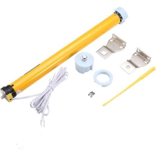 DC Automatic Tubular Electric Curtains Motor Roller Blind Shutters Intelligent Remote Control Lifting DIY blinds