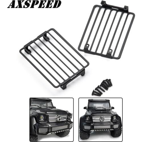 AXSPEED RC Car Metal Front Headlight Cover Protective Shell for 1:10 TRAXXAS TRX6 RC Crawler Car Upgrade Parts