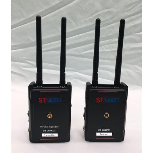 250METER/800FT full HD Wireless VideoTransmission System HDMI Transmitter Receiver Support smartphone Monitor STW-300SMART