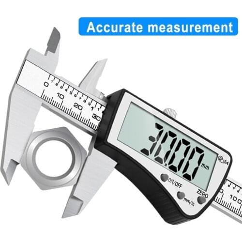 Digital display stainless steel caliper 0-150mm precision 0.01mm LCD electronic vernier caliper IP54 waterproof measuring tool