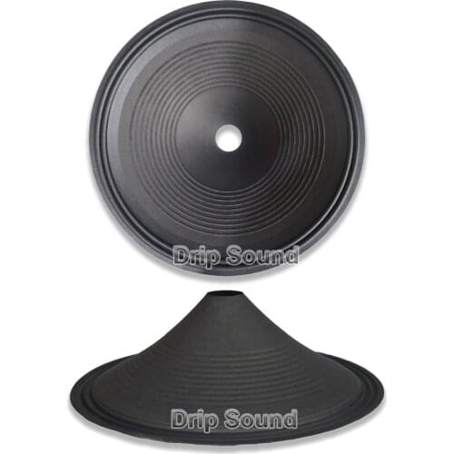 18" inch 440mm 51mm Core Speaker Cone Paper Basin Woofer Drum Paper 2-Ring Cloth Edge Trumper Bass Repair Parts