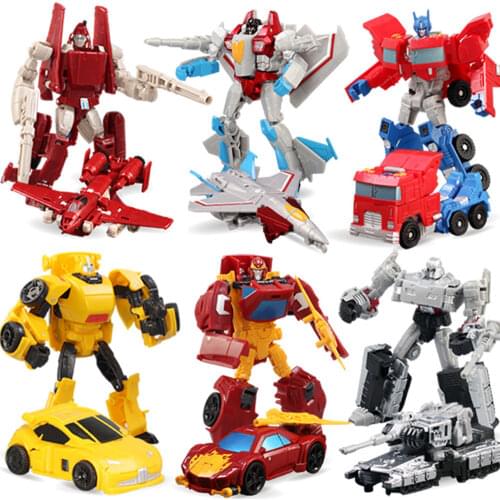 Anime Movie Transformation Cars Kid Classic Robot Car Action Figures Model Toys Children Deformation Boys Cool Gifts