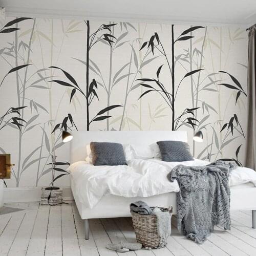 Custom Photo Mural 3D Modern Minimalist Hand Painted Oil Painting Bamboo Creative Art Bedroom Study Living Room Wallpaper Murals