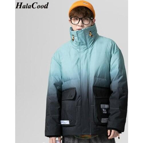 HALACOOD Male Fashion New Jacket Men Fashion Stand Collar Male Parka Jacket Mens Duck Down Jackets Down Coats Man Winter Parkas