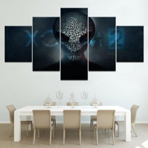 HD Print 5 panel alien art Modular canvas painting modern home decor wall art picture print for living room decor Artwork