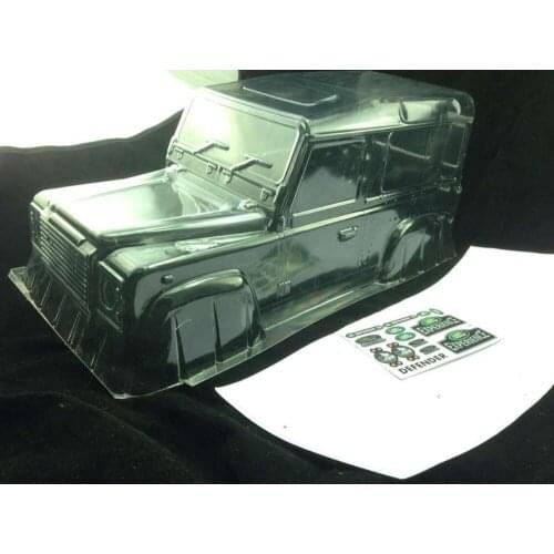 1/10 SCALE RC Wrangler JEEP Defend D90 SCX10 Rock Cralwer Truck Clear car shell Body RC8WD G2