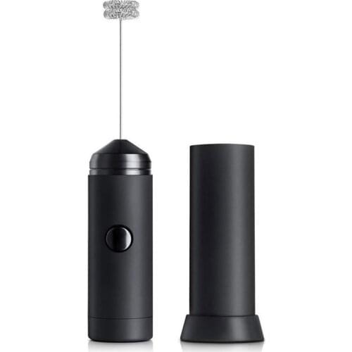 Mini Handheld Milk Frother Battery Operated Electric Foam Maker Includes Kitchen Stand Latte Hot Milk Eggbeater Coffee