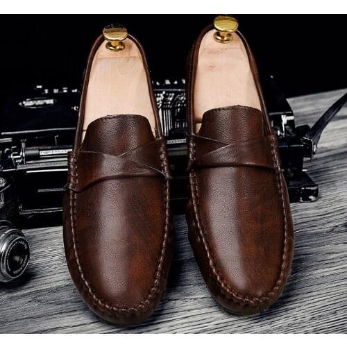 Loafer Shoes Men Slip on Driving Moccasins Mens Comfortable Leather Shoes for Outdoor Fashion Man Leather Casual Shoes