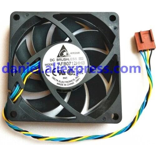 Original AFB0712HHB 12V 0.45A 7015 7CM ball 4 line speed regulation temperature control cooling fan