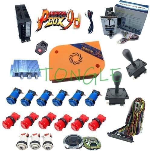 Pandora box 9D 2500 in 1 arcade version whit copy America button,(happ)joystick,power,speakers jamma game board HDMI VGA DIY