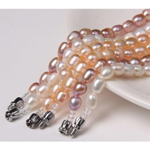 Freshwater Baroque Pearl Necklaces Elegant Genuine Natural Pearls Beaded Chockers collar Wedding Chains for Women Jewelry Gift