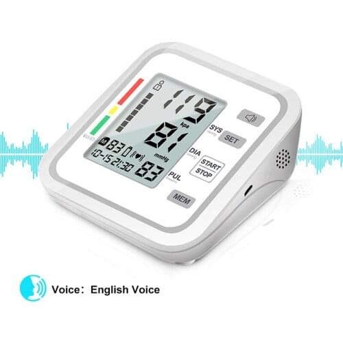 Digital Automatic Blood Pressure Monitor Sphygmomanometer Pressure Meter Tonometer For Measuring Arterial Pressure LCD Screen
