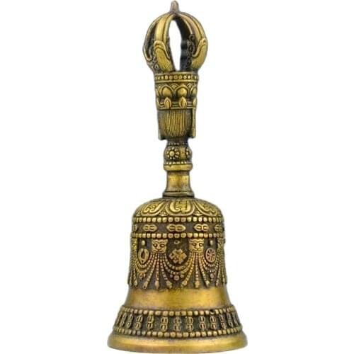 Light shake bell instruments used in Buddhist supplies offerings head hand Copper Diamond bell bell clock pestle method