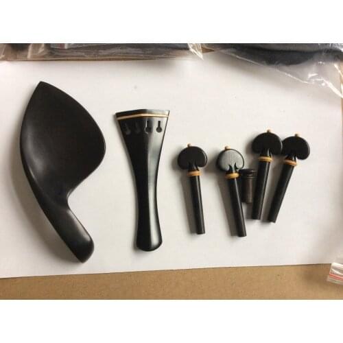 1 set Ebony 4/4 violin fitting, String Parts and Accessories 2015 0428