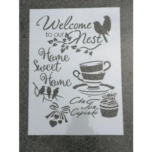 1pc Size A4 A3 A2 DIY Layering Mandala Stencils Wall Painting Scrapbook Coloring Embossing Album Decorative Template